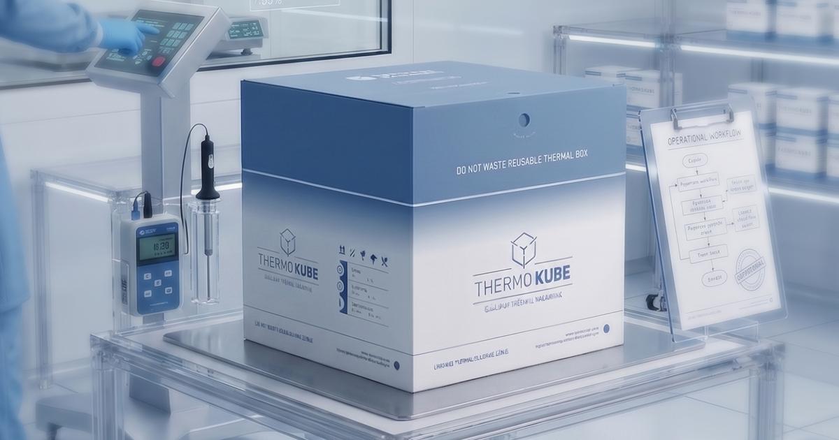 ThermoKube®: Reusable packaging with VIP technology capable of reducing the TCO (total cost of ownership) of packaging